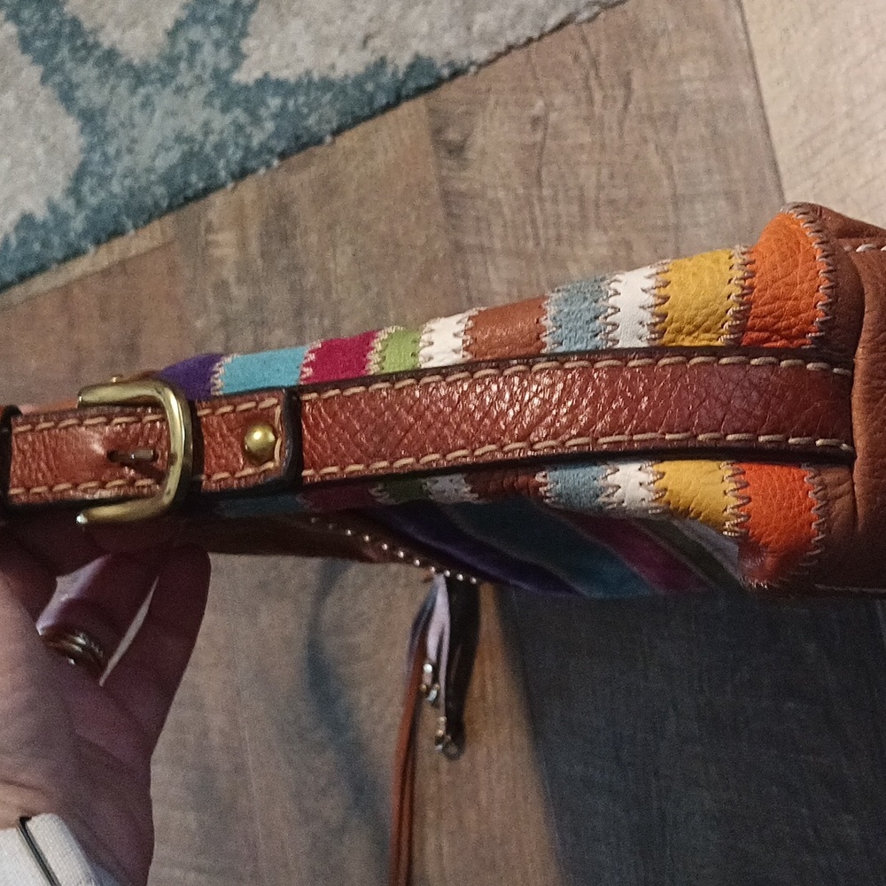 Fossil Leather Multi Color Bag. Authentic - image 6